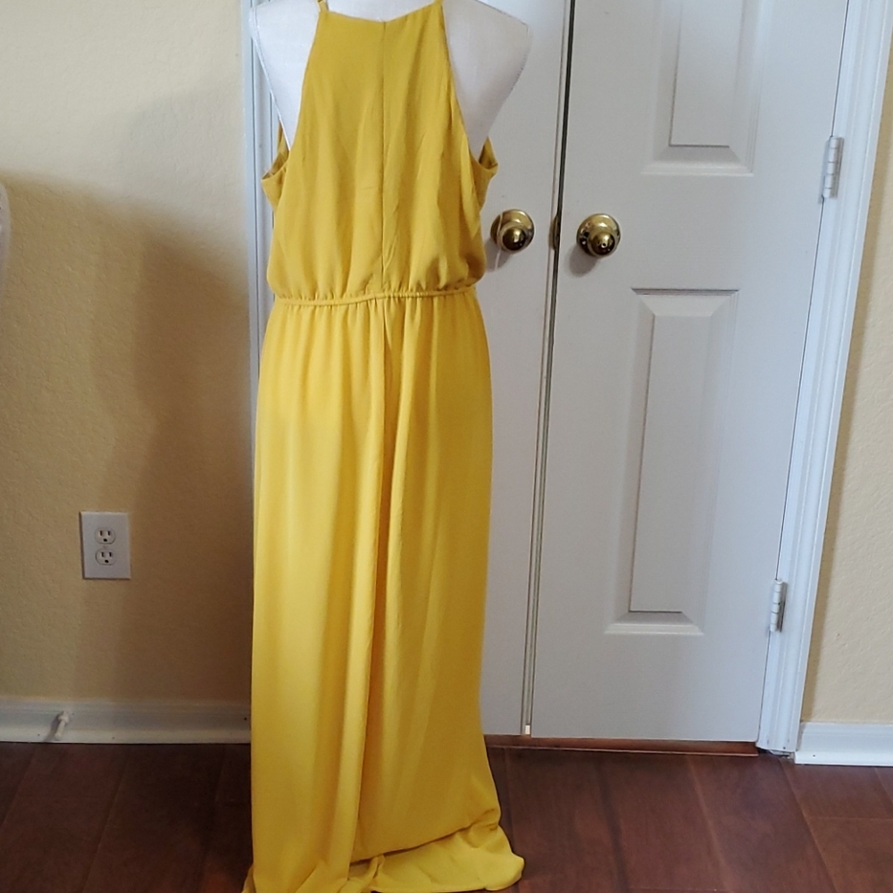 Mustard yellow Maxi Dress